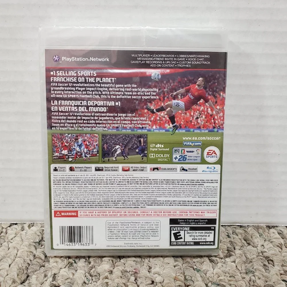 FIFA Soccer 12 video game PS3 Sony Playstation 3 SEALED